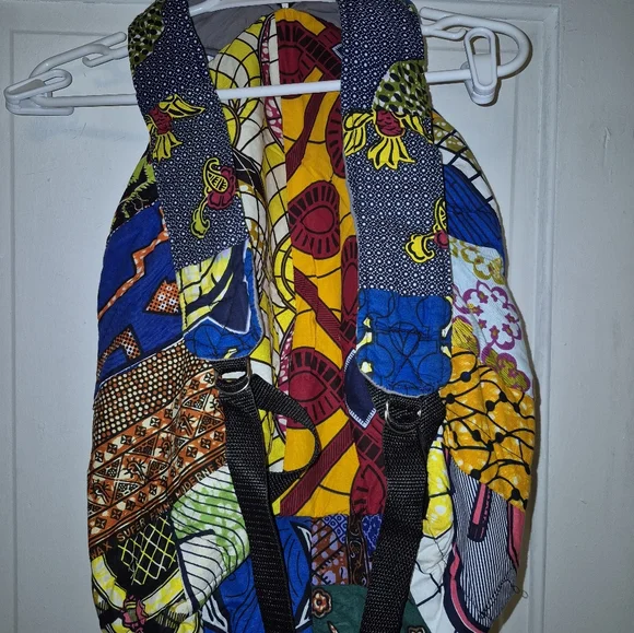 Ankara Delights African Print Backpack - Large - Picture 4 of 8